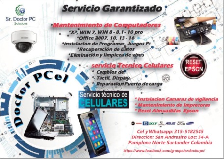 MANTENIMIENTO DE COMPUTADORES IMPRESORAS Y CELULARES