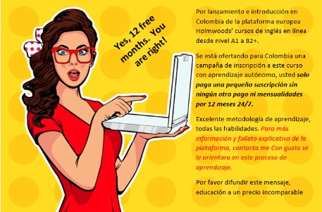 Aprende Inglés en la comodidad de su hogar excelente plataforma y curso. Contacta me  WhatsApp: 316-643-6389