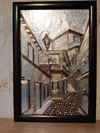 Cuadro Arte Repujado Callejón