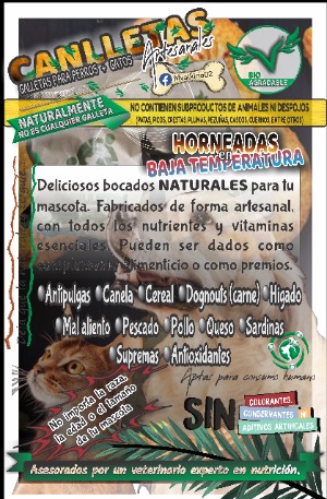 SNACKS / GALLETAS 100% NATURALES PARA PERROS Y GATOS